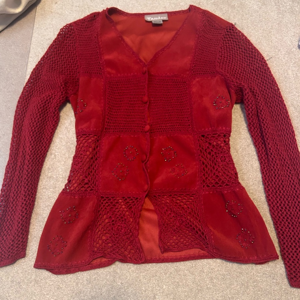 TanJay Vibrant Red Knitwear